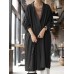 100  Cotton Plus Size Solid Soft Raglan Sleeve V  Neck Cardigan for Women