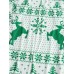 Women Christmas Knit Snowflake Deer Print Crew Neck Casual Sweaters